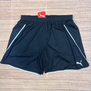 Puma Womens Black  Athletic Shorts Elastic Waist Sports Performance Fit Size XL